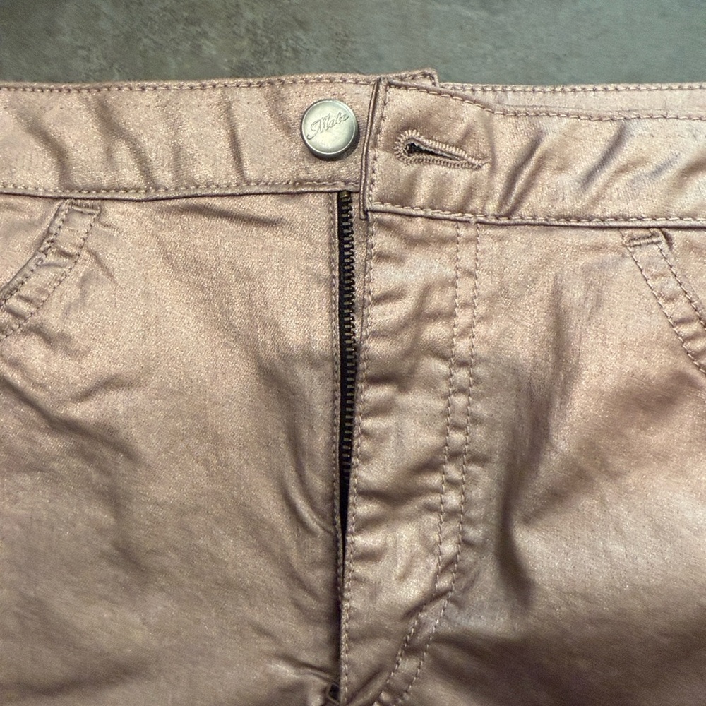 Topshop Shimmering Rose Gold Pants